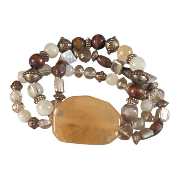 Fashion Beaded Multi-color Stretchy Band Bracelet - Picture 4 of 4